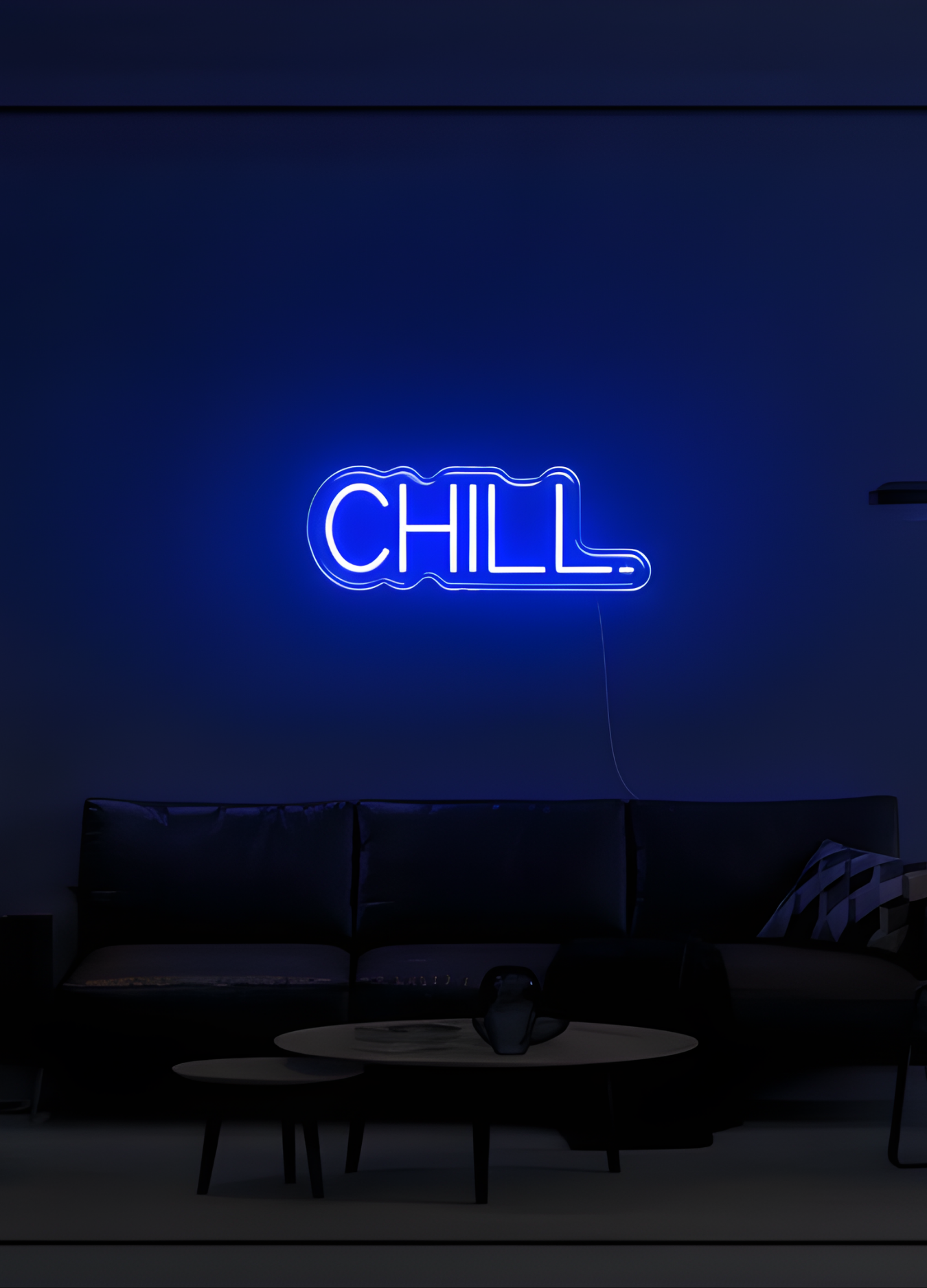 Néon LED mot “Amour” blanc en décoration murale