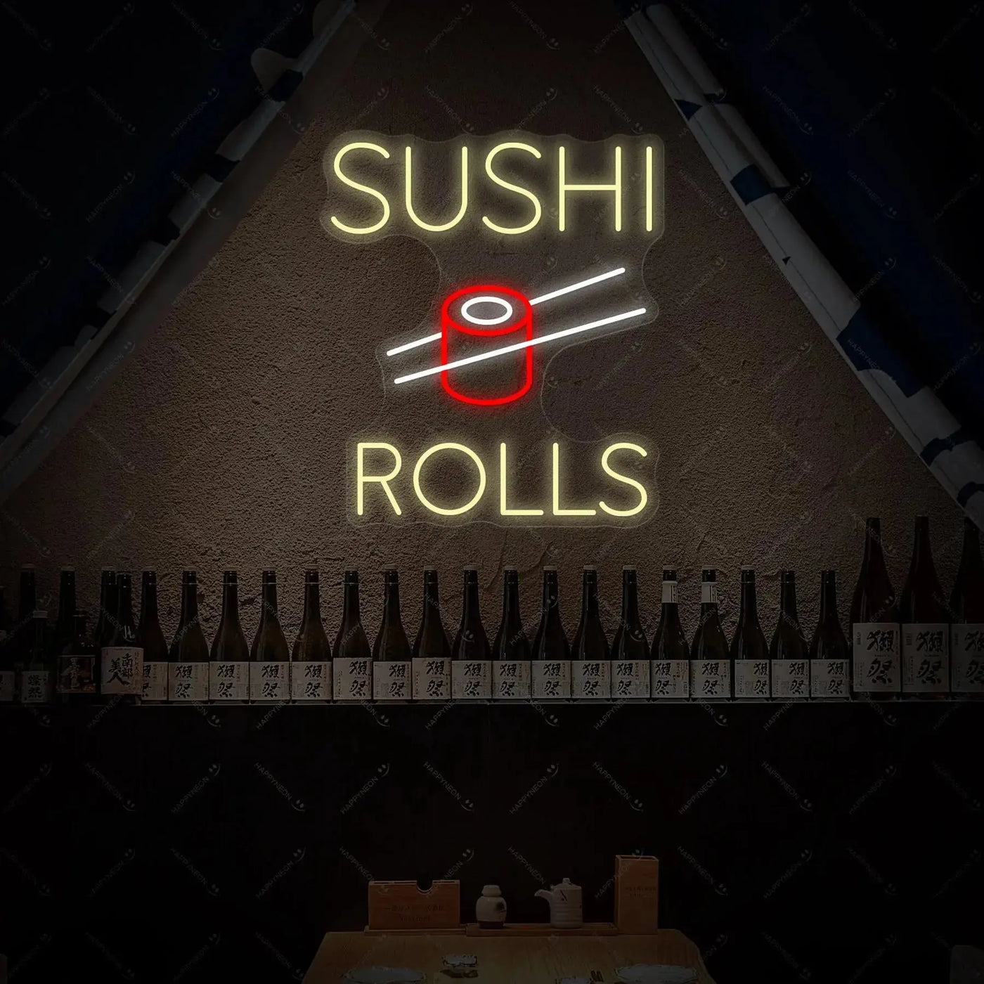 Enseigne Sushi Néon LED Japonaise Moderne